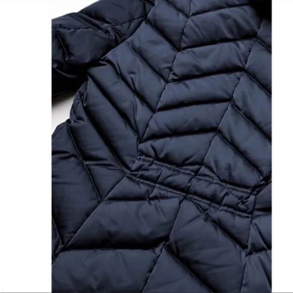 Tahari Heavyweight Puffer Coat Faux Fur Hood - Picture 9 of 10